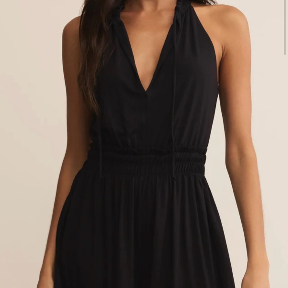 Z Supply Black Rhea Romper